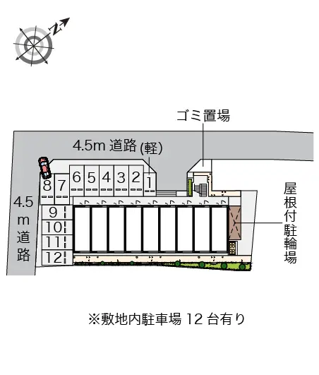 ★手数料０円★愛甲郡愛川町中津　月極駐車場（LP）